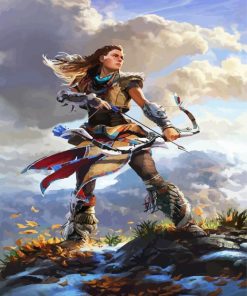 Aloy Hunter paint by numbers