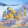 American Military Helicopters paint by numbers