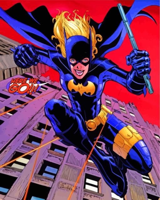 Animation Batgirl Hero paint by numbers