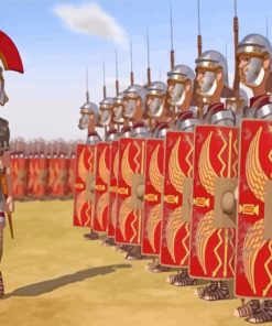 Animation Roman Army paint by numbers