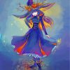 Anime Halloween Witch paint by numbers