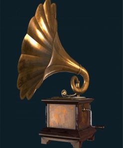 Antique Gramophone paint by numbers