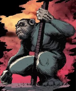 Ape Monkey Art paint by numbers