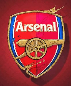 Arsenal Logo paint by numbers