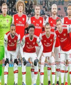 Arsenal Players paint by numbers