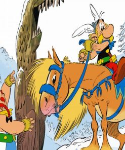 Asterix And Obelix And The Horse paint by number