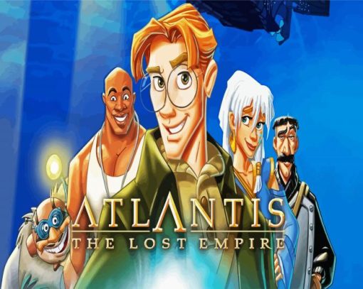 Atlantis The Lost Empire Disney Animation paint by number