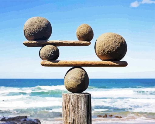 Balanced Rocks paint by number