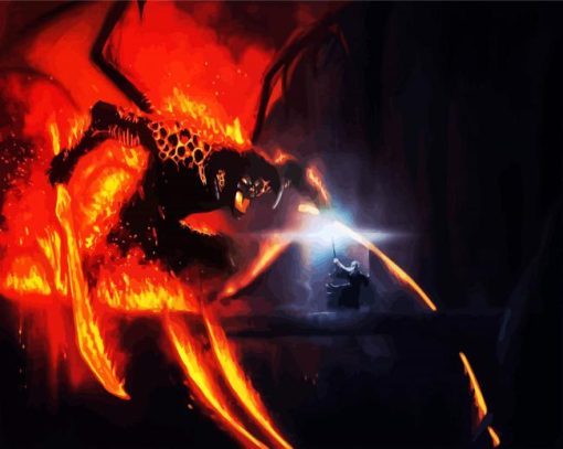 Balrog Demon Art paint by number