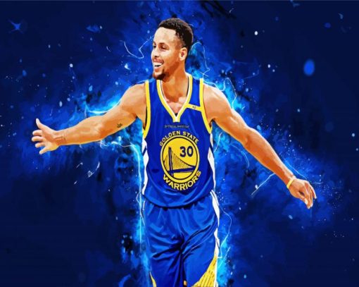 Basketball Player Curry paint by number