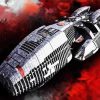 Batterstar Galactica Ship paint by numbers