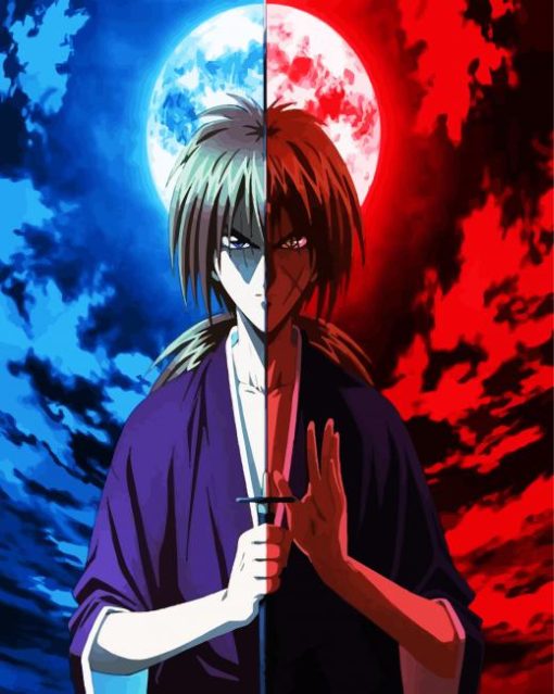 Battoussai Kenshin Himura paint by number
