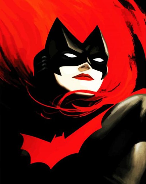 Batwoman Superhero paint by numbers