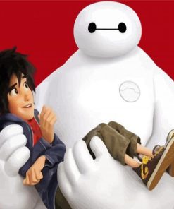 Baymax And Hiro Animation paint by numbers