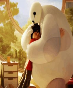Baymax And Hiro paint by numbers