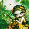 Bee Girl paint by numbers
