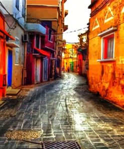 Beirut Old Streets paint by numbers