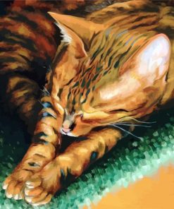 Bengal Cat Art paint by number