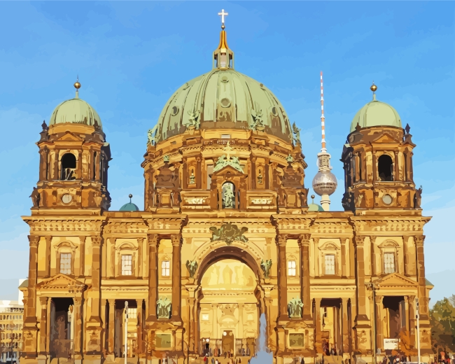 Berlin Cathedral paint by numbers