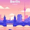 Berlin City Poster paint by numbers