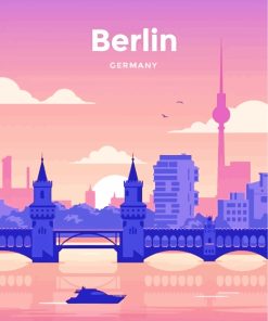 Berlin City Poster paint by numbers