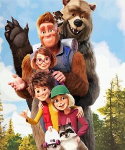 Bigfoot Family Animated Movie paint by numbers