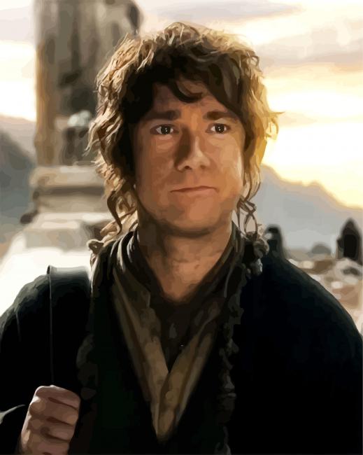 Bilbo Movie Character paint by number