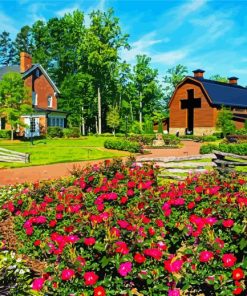 Billy Graham Library Charlotte paint by number