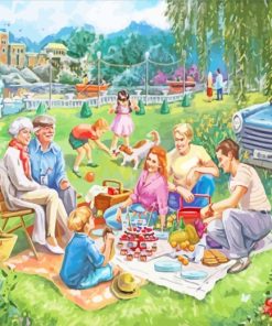 Birthday Picnic paint by numbers