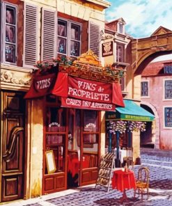 Bistro Cafe By Arkady Ostritsky paint by numbers