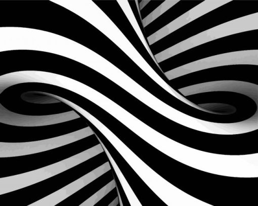 Black And White Illusion paint by numbers