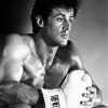 Black And White Rocky Balboa paint by number