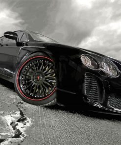 Black Luxury Bentley paint by numbers