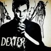 Black And White Dexter paint by number