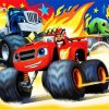 Blaze And The Monster Machines Animation paint by numbers