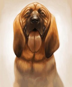 Bloodhound Dog Art paint by numbers