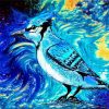 Blue Jay Bird Art paint by numbers