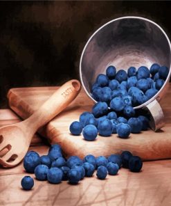 Blueberries Still Life paint by number