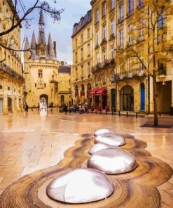 Bordeaux Streets paint by numbers