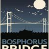 Bosphorus Bridge Poster paint by number