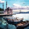 Bosphorus Bridge View Art paint by numbers
