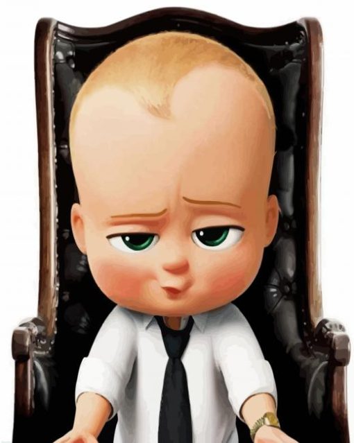 Boss Baby paint by number