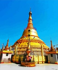 Botataung Kyaik Dae Ap Sandoo Pagoda Yangon paint by numbers