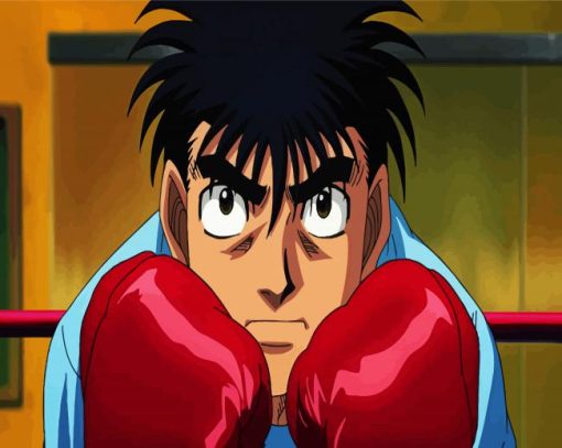 Boxer Ippo Makunouchi paint by numbers