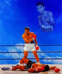 Boxer Muhammad Ali paint by numbers
