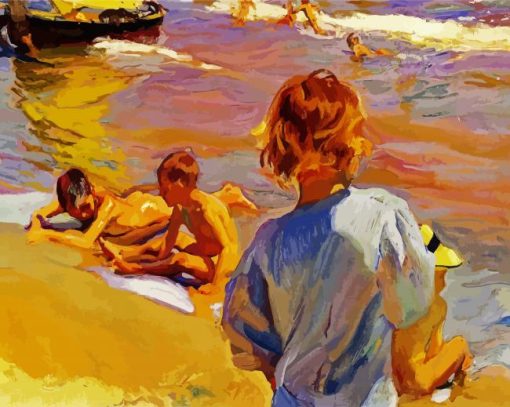 Boys On The Beach Sorolla paint by numbers