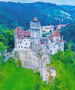 Bran Castle Romania paint by numbers