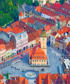 Brasov Romania paint by numbers