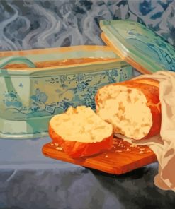 Bread And Soup Art paint by numbers