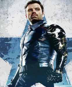 Bucky Barnes paint by number